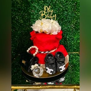 🎀BABY GIRL DIAPERCAKE , mom/dad to be 🎁